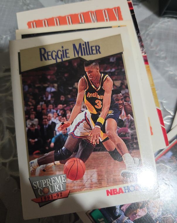 1991 Hoops #469 Reggie Miller — front