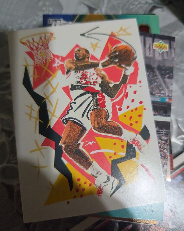 1990 Hoops #376 Clyde Drexler — front