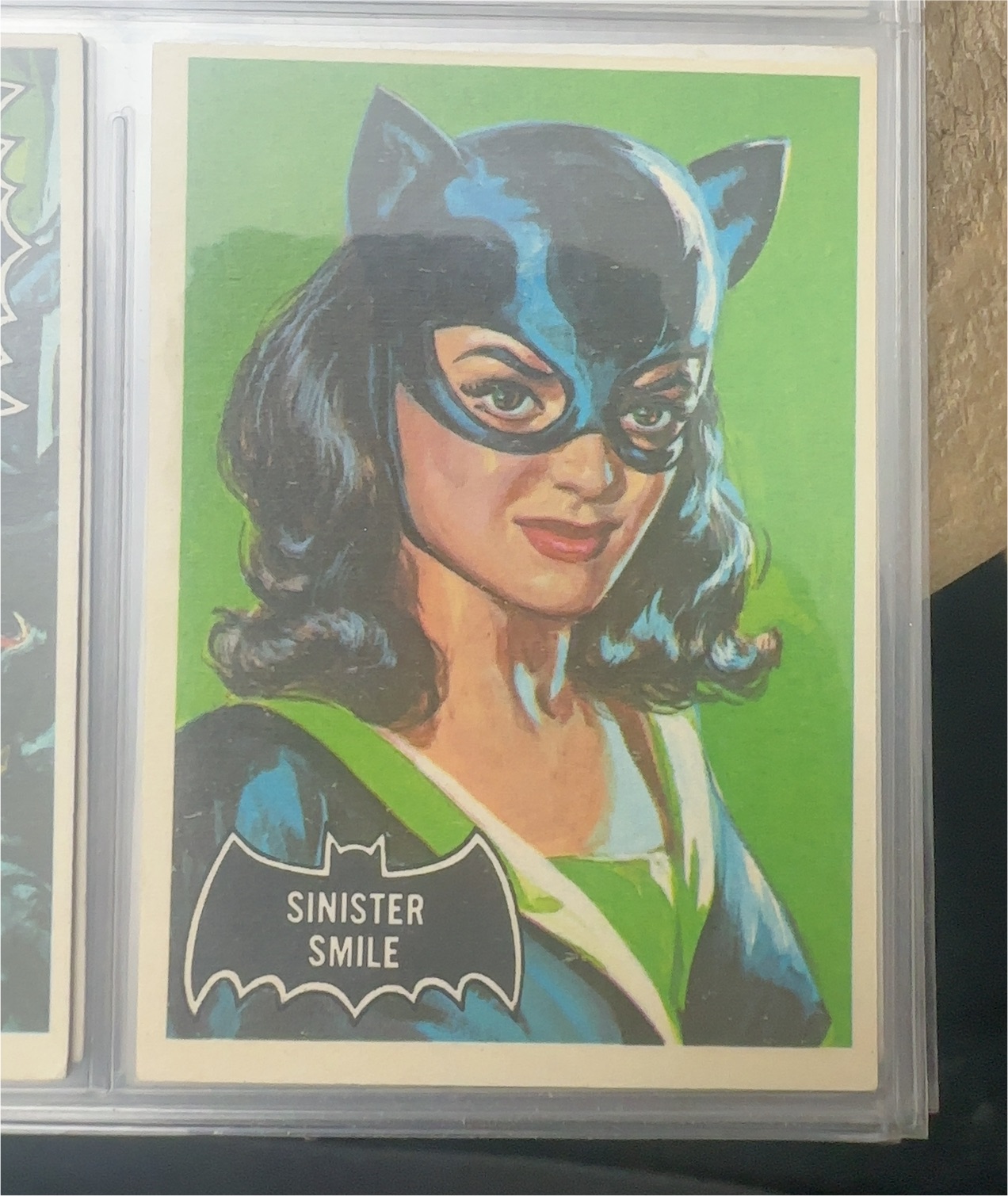 1966 Topps Batman Series B #5B Caged by the Catwoman — front