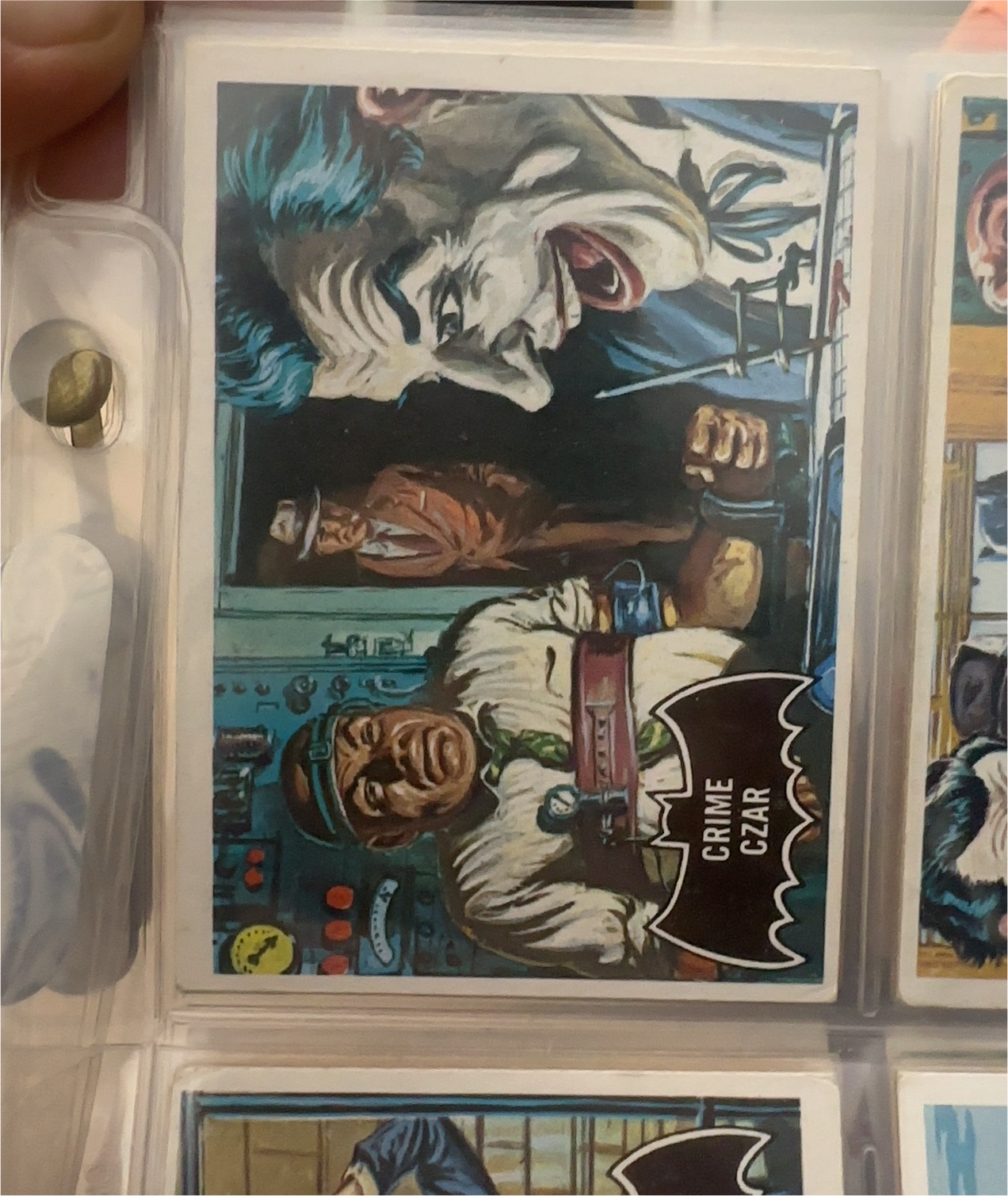 1966 Topps Batman Black Bat #10 Crime Czar — front