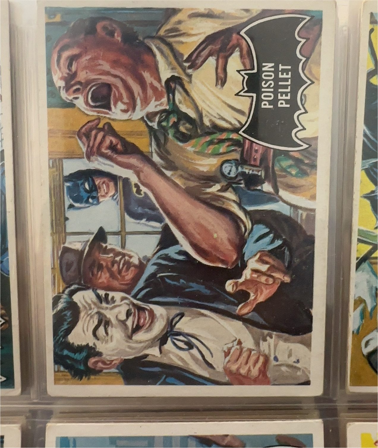 1966 Topps Batman Black Bat #11 Poison Pellet — front