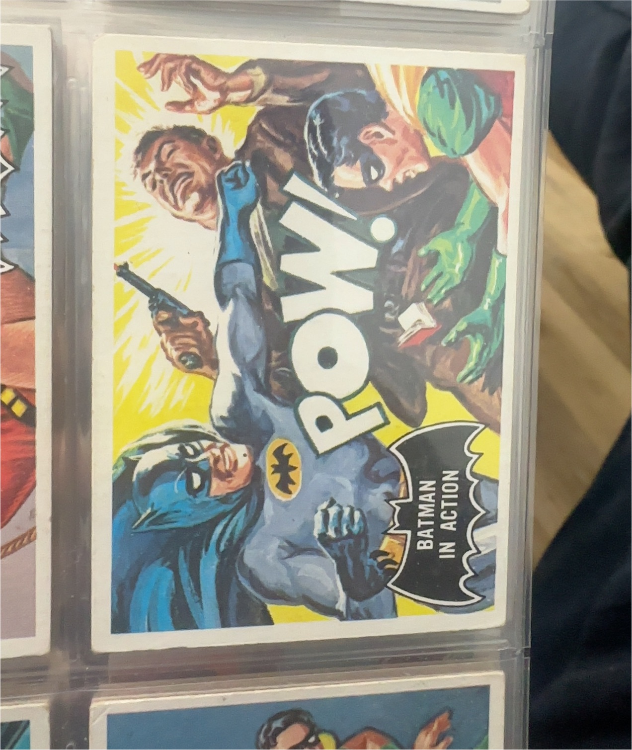 1966 Topps Batman Black Bat #15 Batman in Action — front