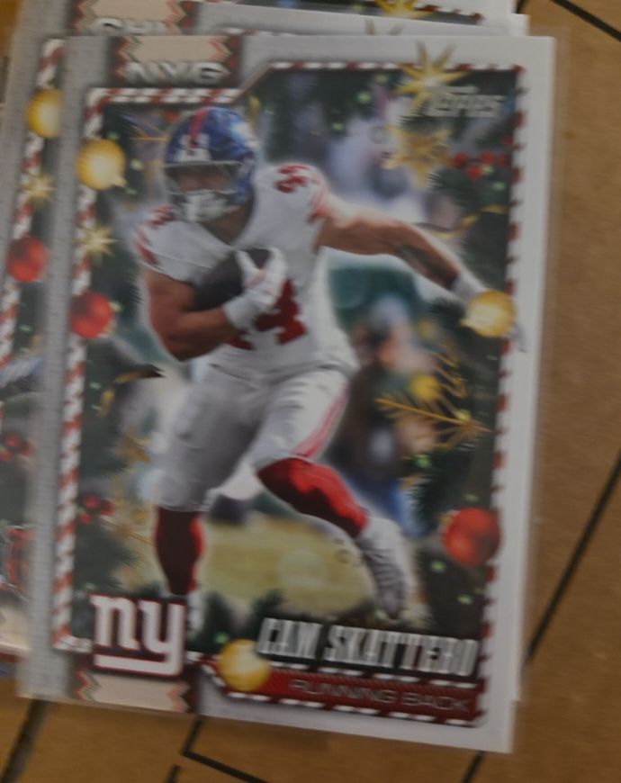 2026 Topps Holiday #75 Cam Skattebo — front