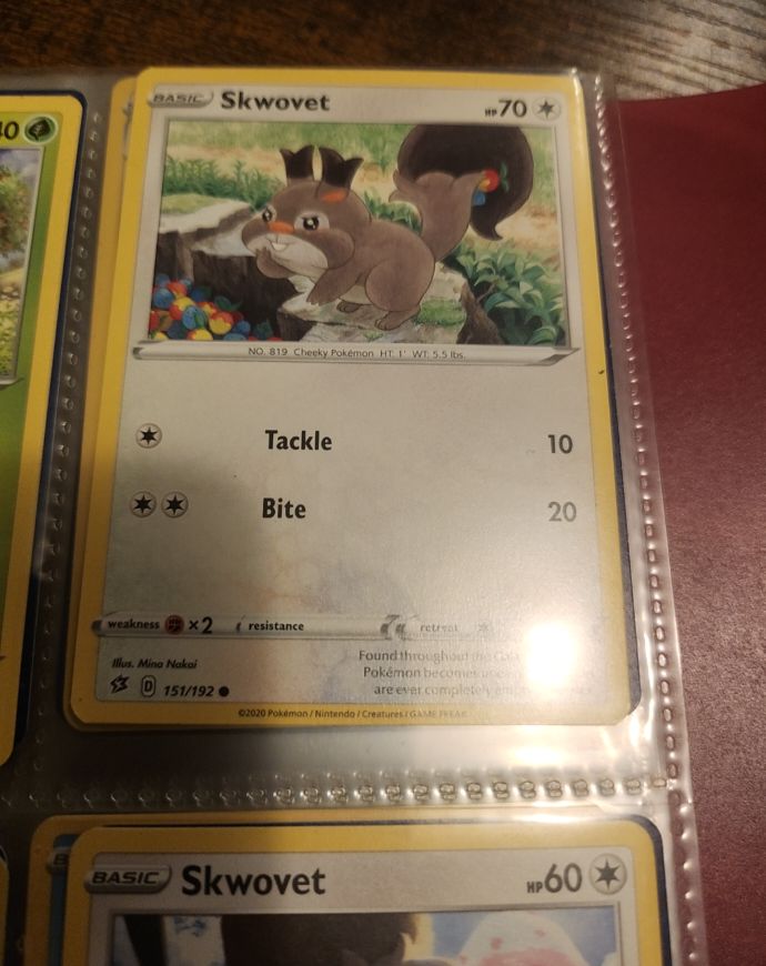 Pokemon Rebel Clash #151 Skwovet — front