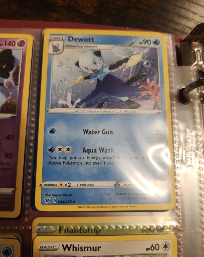 Pokemon Vivid Voltage #34 Dewott — front