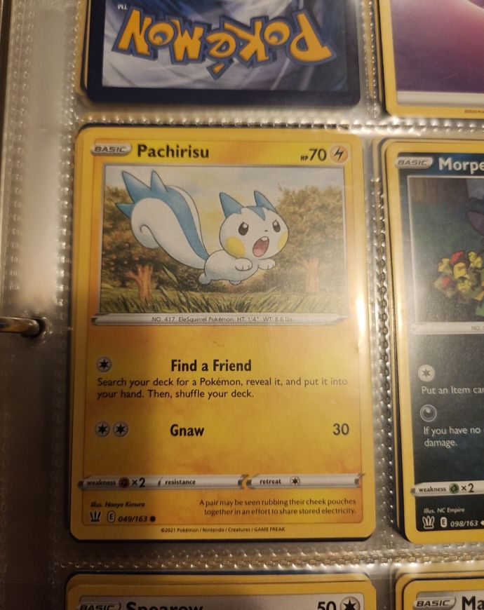 Pokemon Battle Styles #49 Pachirisu — front