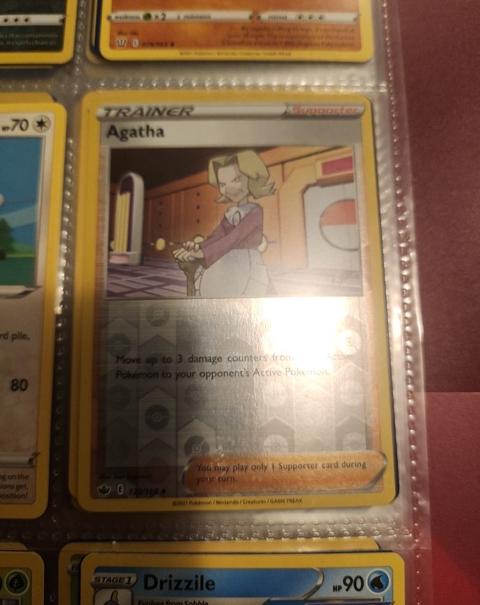 Pokemon Chilling Reign #129 Agatha — front