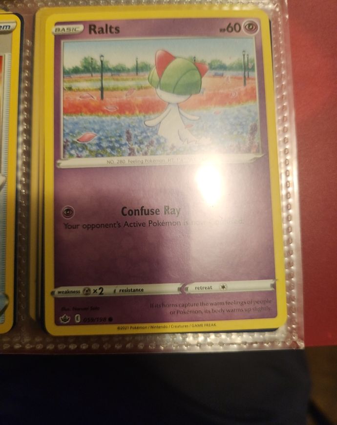 Pokemon Chilling Reign #59 Ralts — front