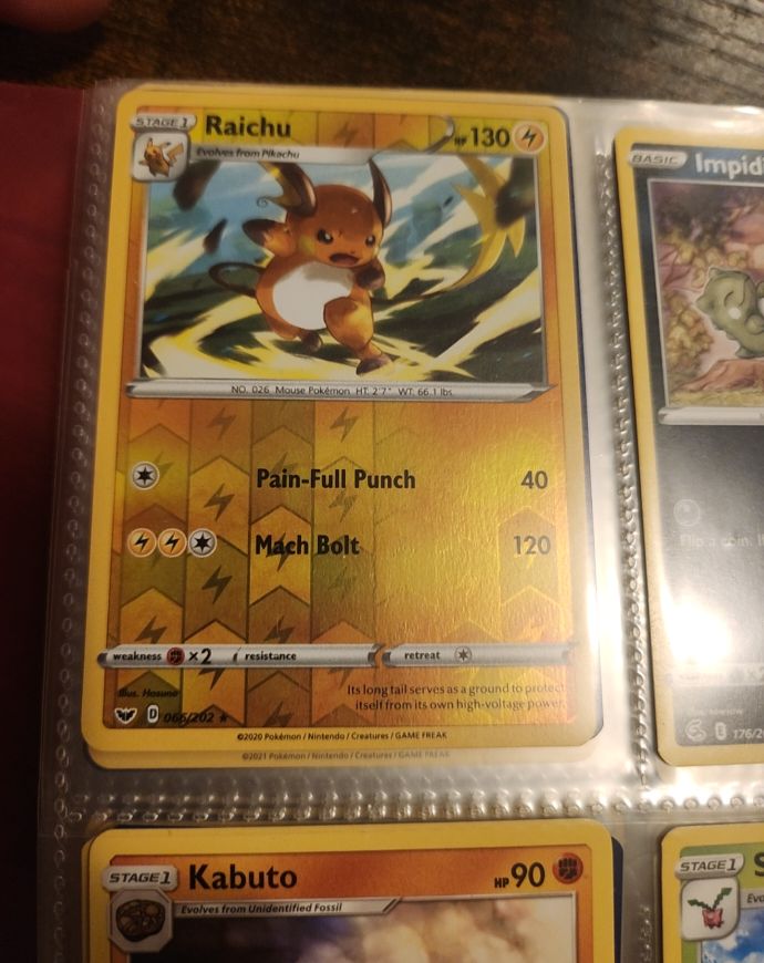 2020 Pokémon #065 Raichu — front