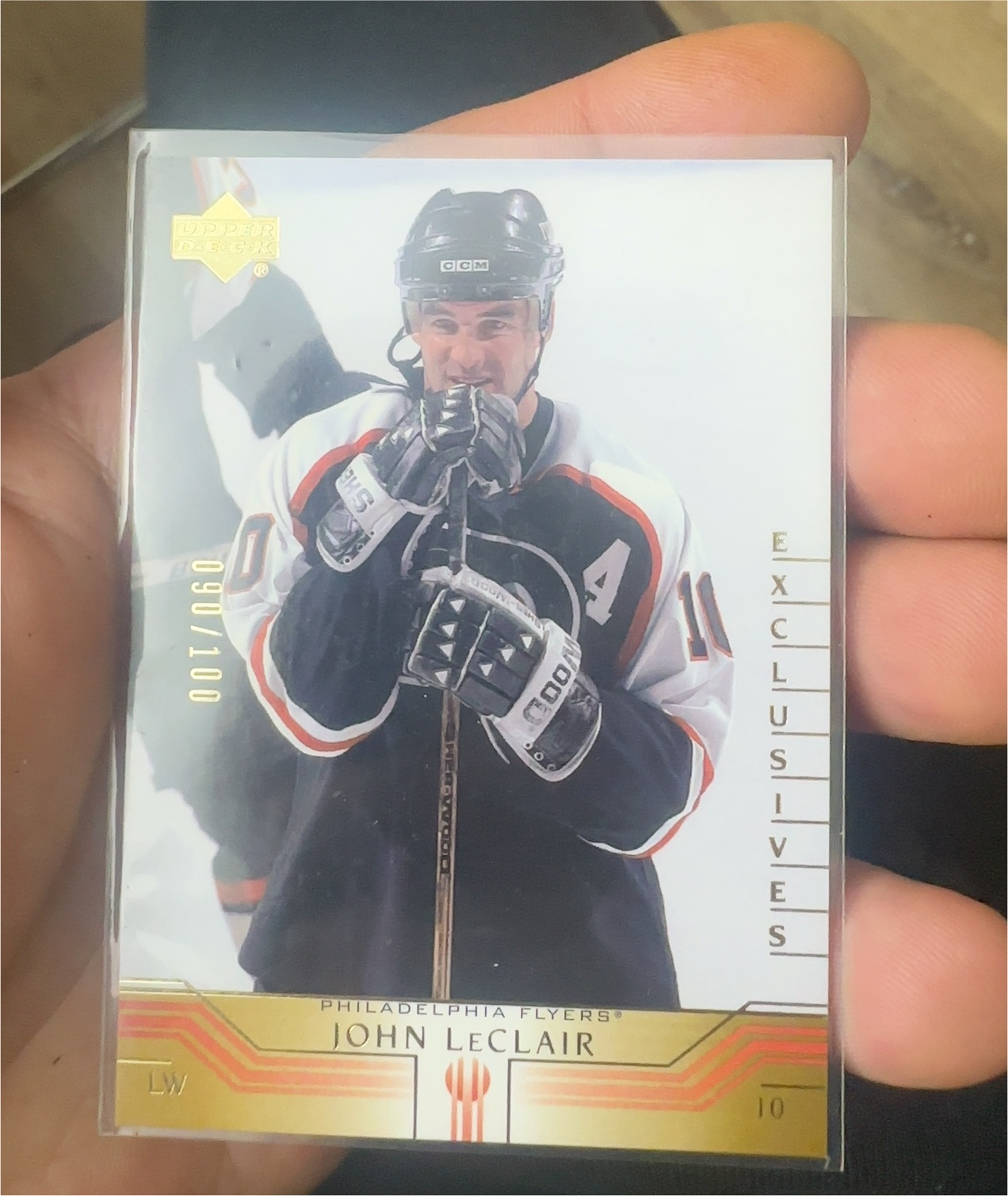 1999 Upper Deck Exclusives #10 John LeClair — front