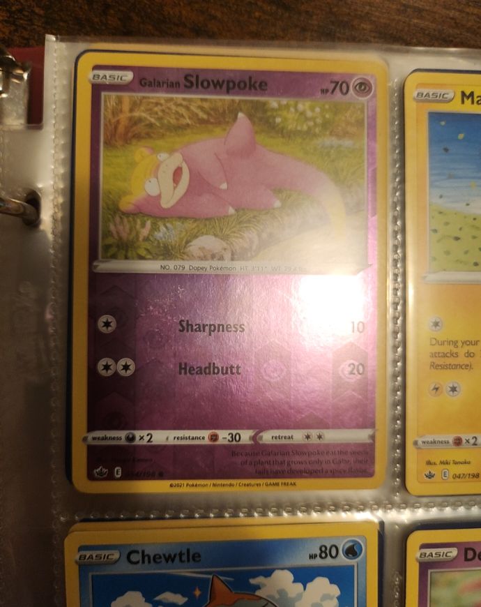 2021 Pokémon Sword & Shield #047 Galarian Slowpoke — front