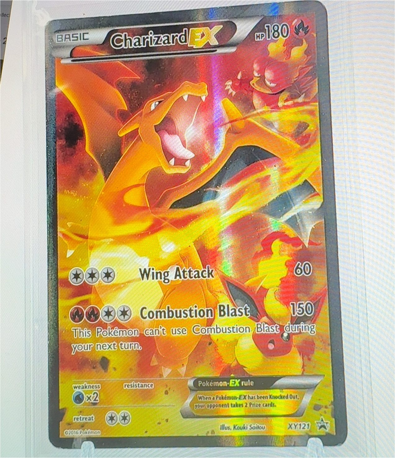 Pokemon Promo #XY121 Charizard EX — front