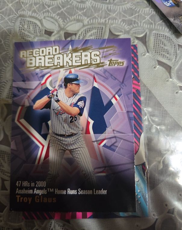 2003 Topps Record Breakers #RB-TG Troy Glaus — front