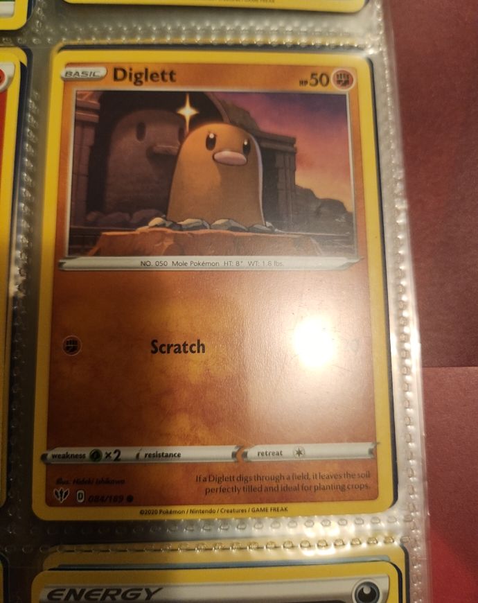 Pokemon Darkness Ablaze #84 Diglett — front