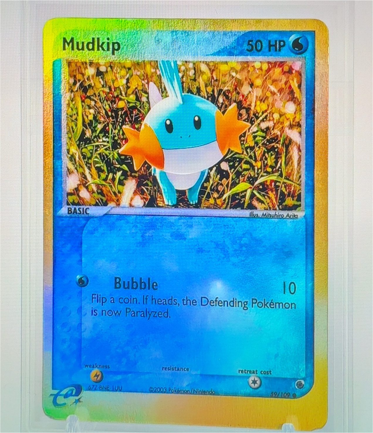 Pokemon Ruby & Sapphire #59 Mudkip — front