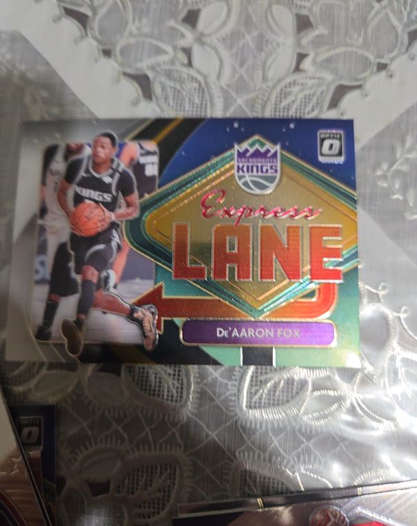 2020 Panini Donruss Optic Express Lane #5 De'Aaron Fox — front