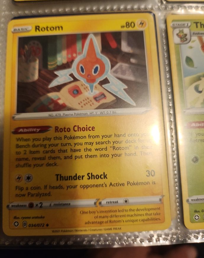 Pokemon Shining Fates #34 Rotom — front