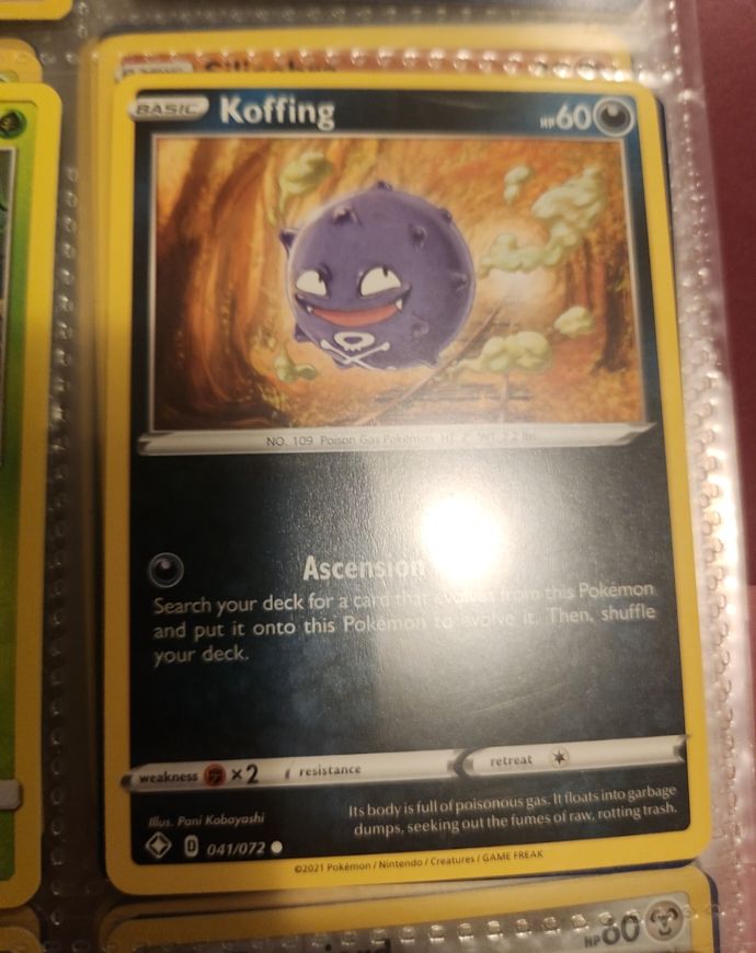 Pokemon Shining Fates #41 Koffing — front