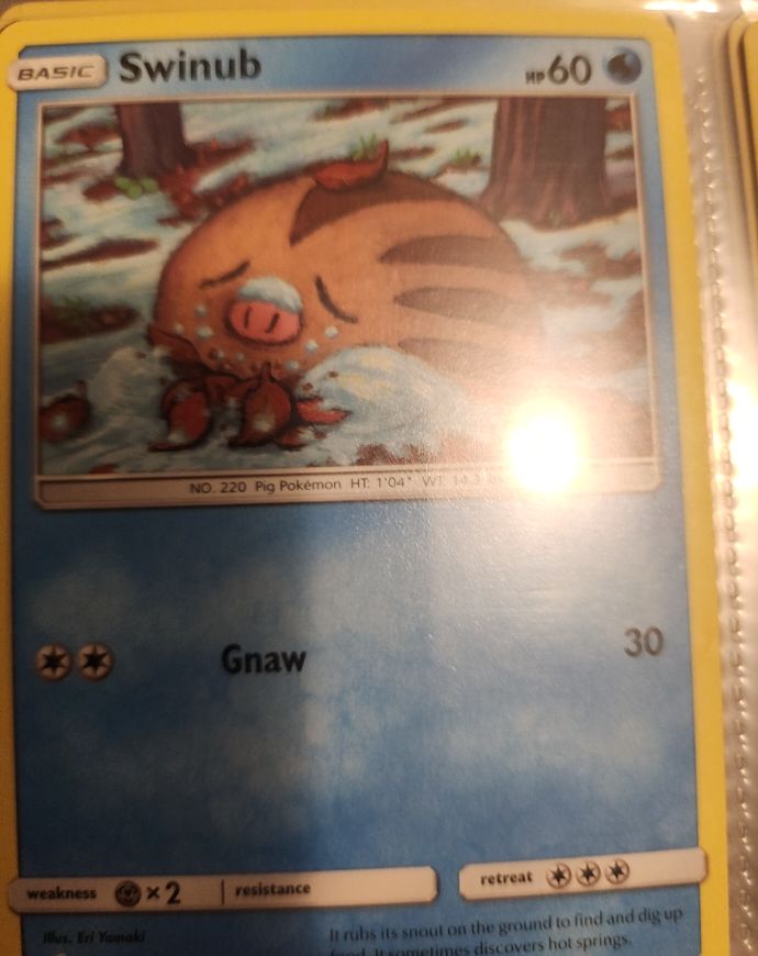 Pokemon Crimson Invasion #19 Swinub — front