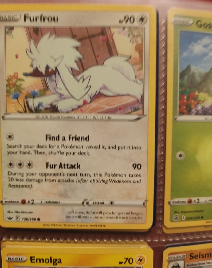 Pokemon Chilling Reign #126 Furfrou — front