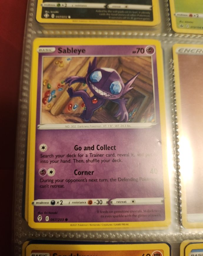 Pokemon Evolving Skies #67 Sableye — front