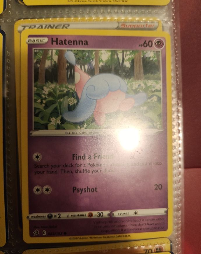 Pokemon Rebel Clash #83 Hatenna — front