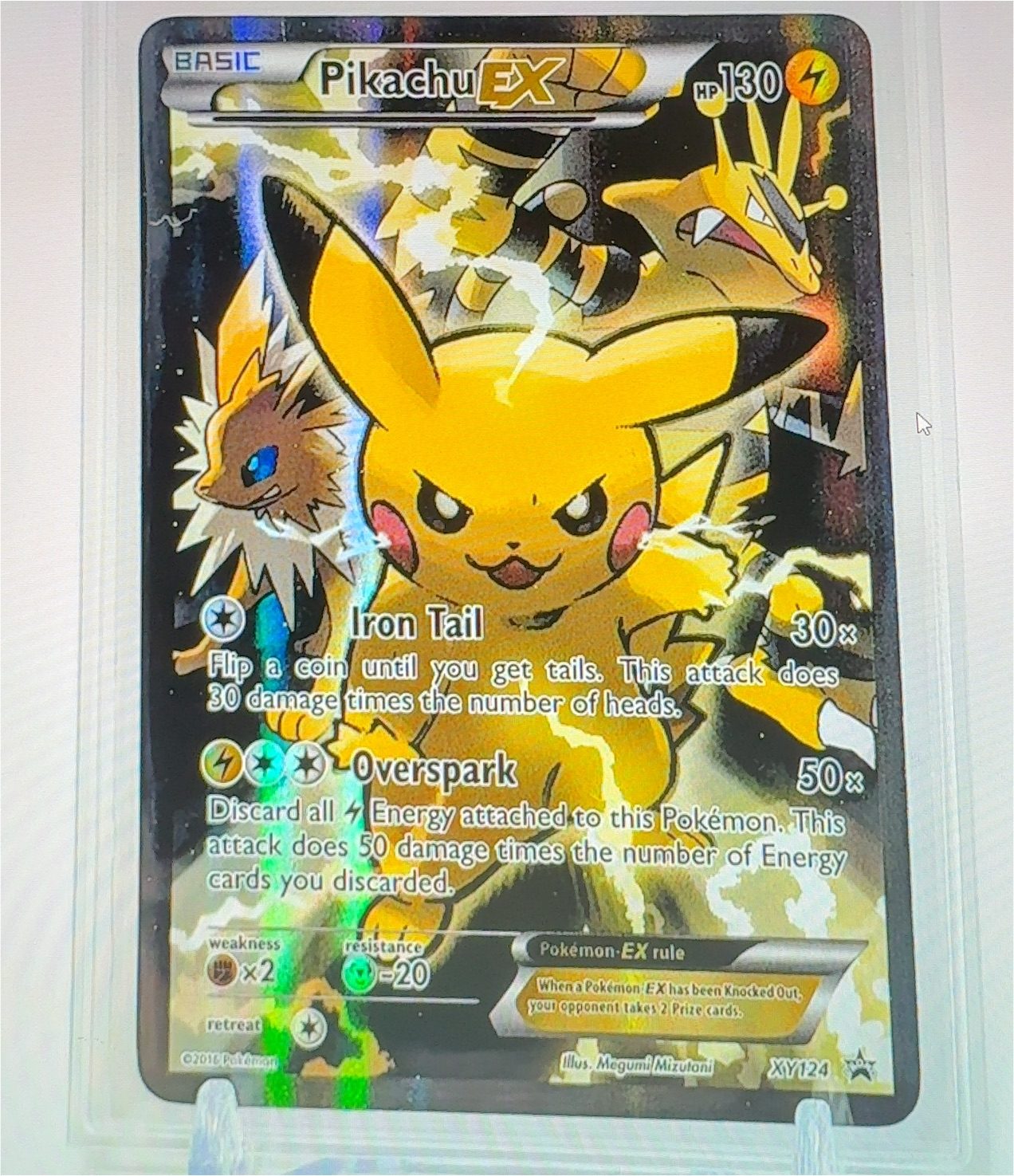Pokemon Promo #XY124 Pikachu EX — front