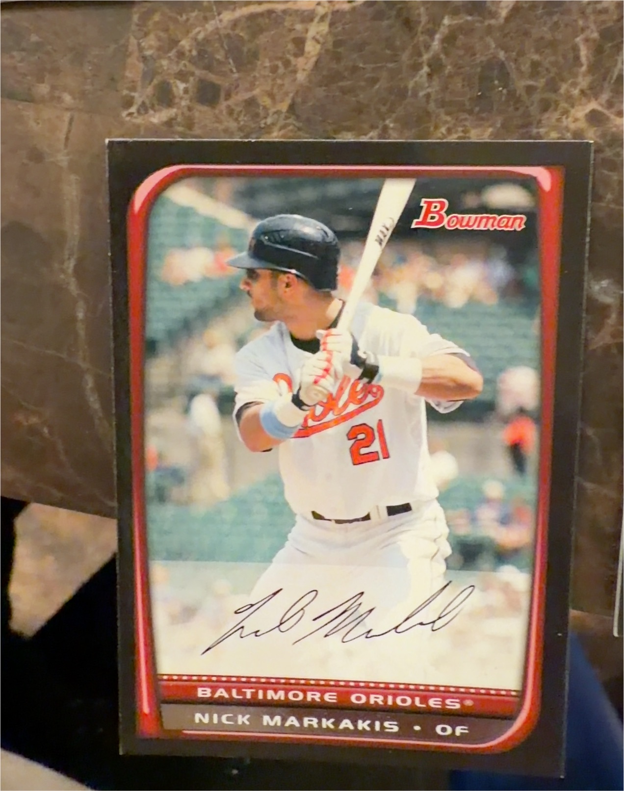 2008 Bowman #36 Nick Markakis — front