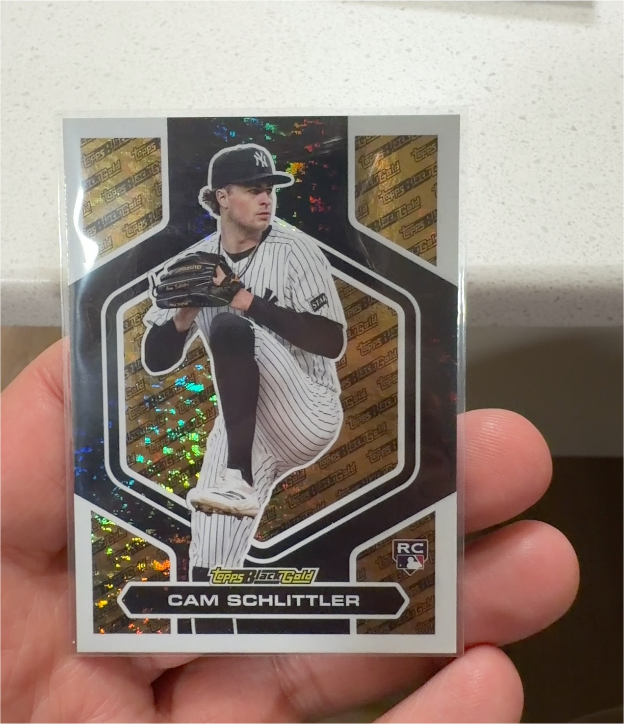 2026 Topps Update Black Gold #BG-11 Cam Schlittler — front
