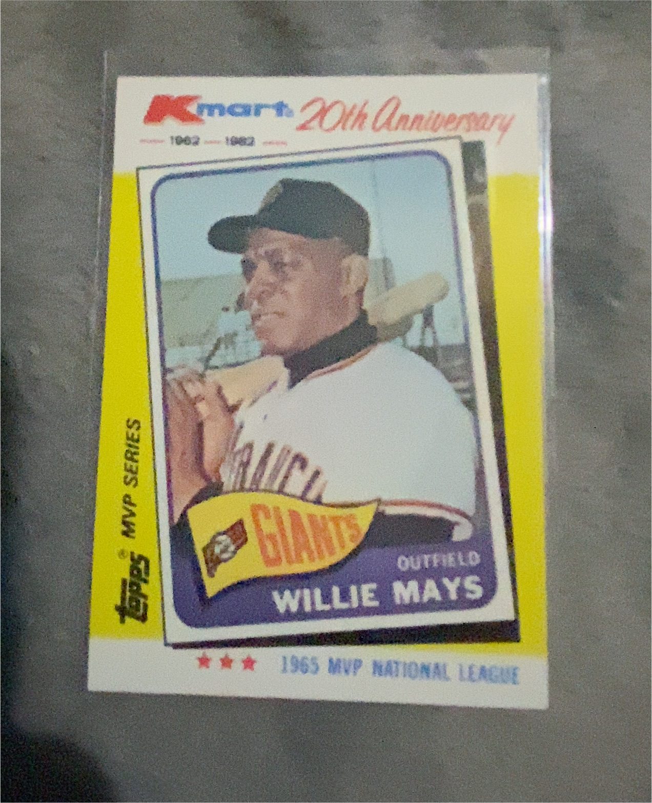 1982 Kmart #8 Willie Mays — front
