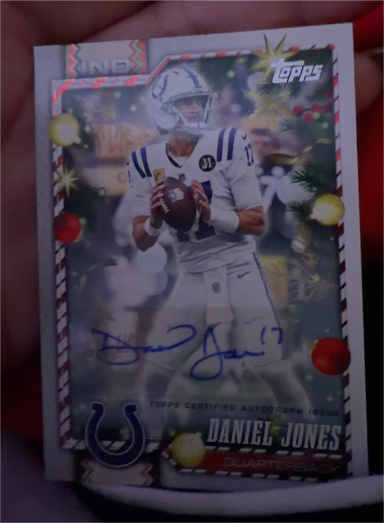 2026 Topps Holiday #45 Daniel Jones — front