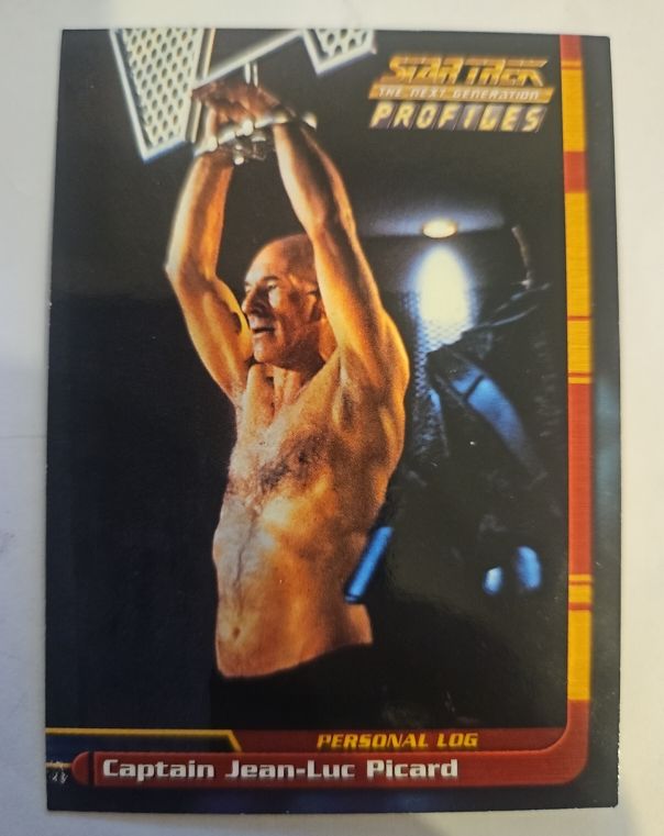 2000 Skybox Star Trek The Next Generation Profiles #1 Captain Jean-Luc Picard — front