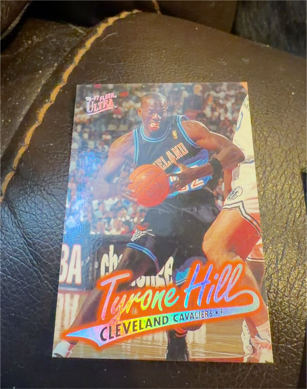 1996 Ultra #165 Tyrone Hill — front